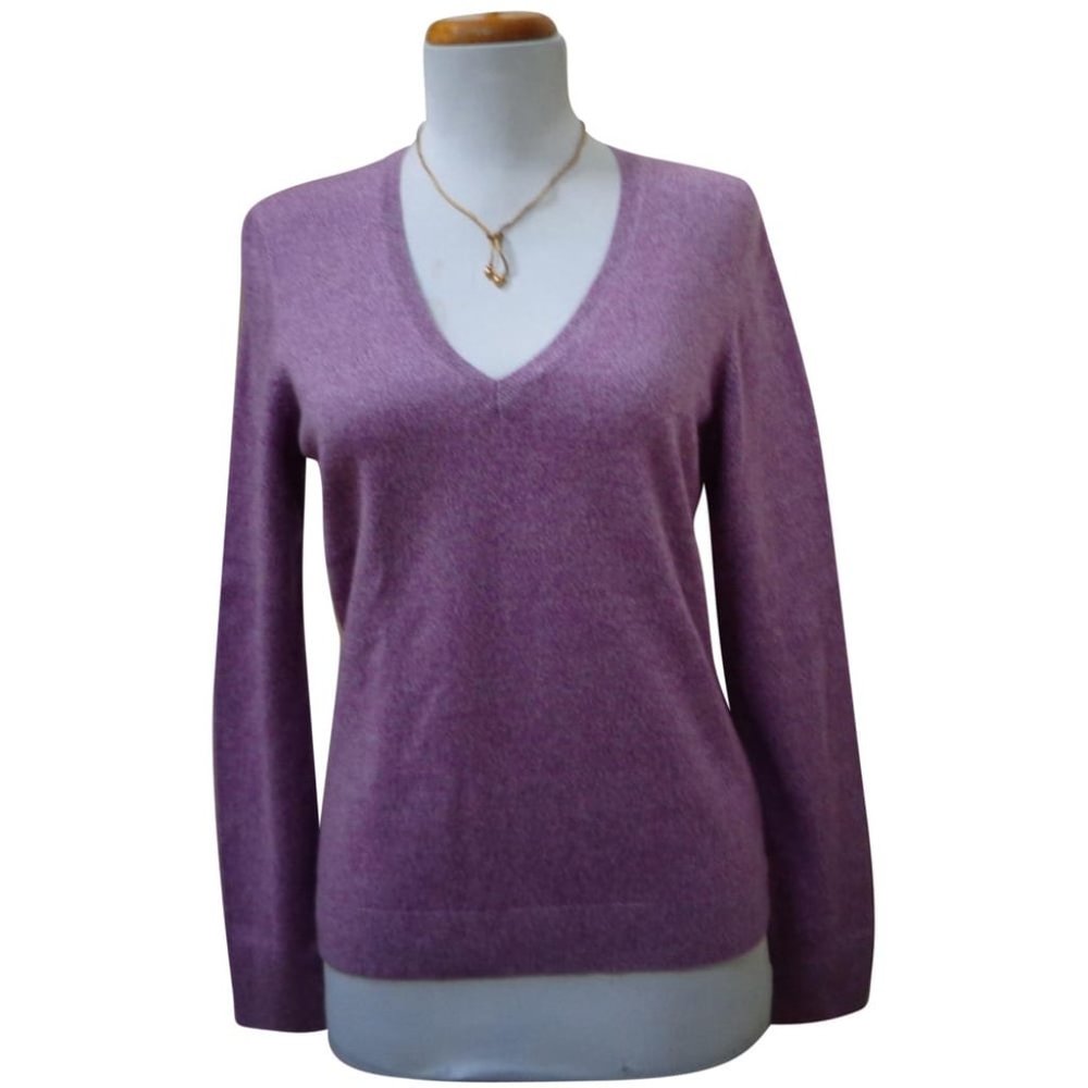 VGUC ANN TAYLOR 100% Cashmere V-Neck Sweater Sz S